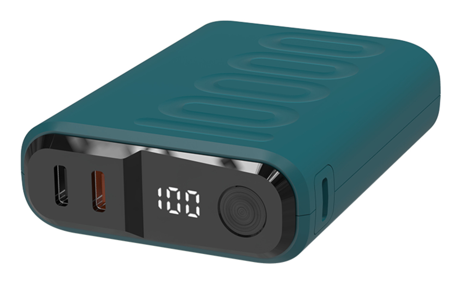 Powerbank RealPower PB-10000C PD+ mit 3xType-C,Dunkelblau