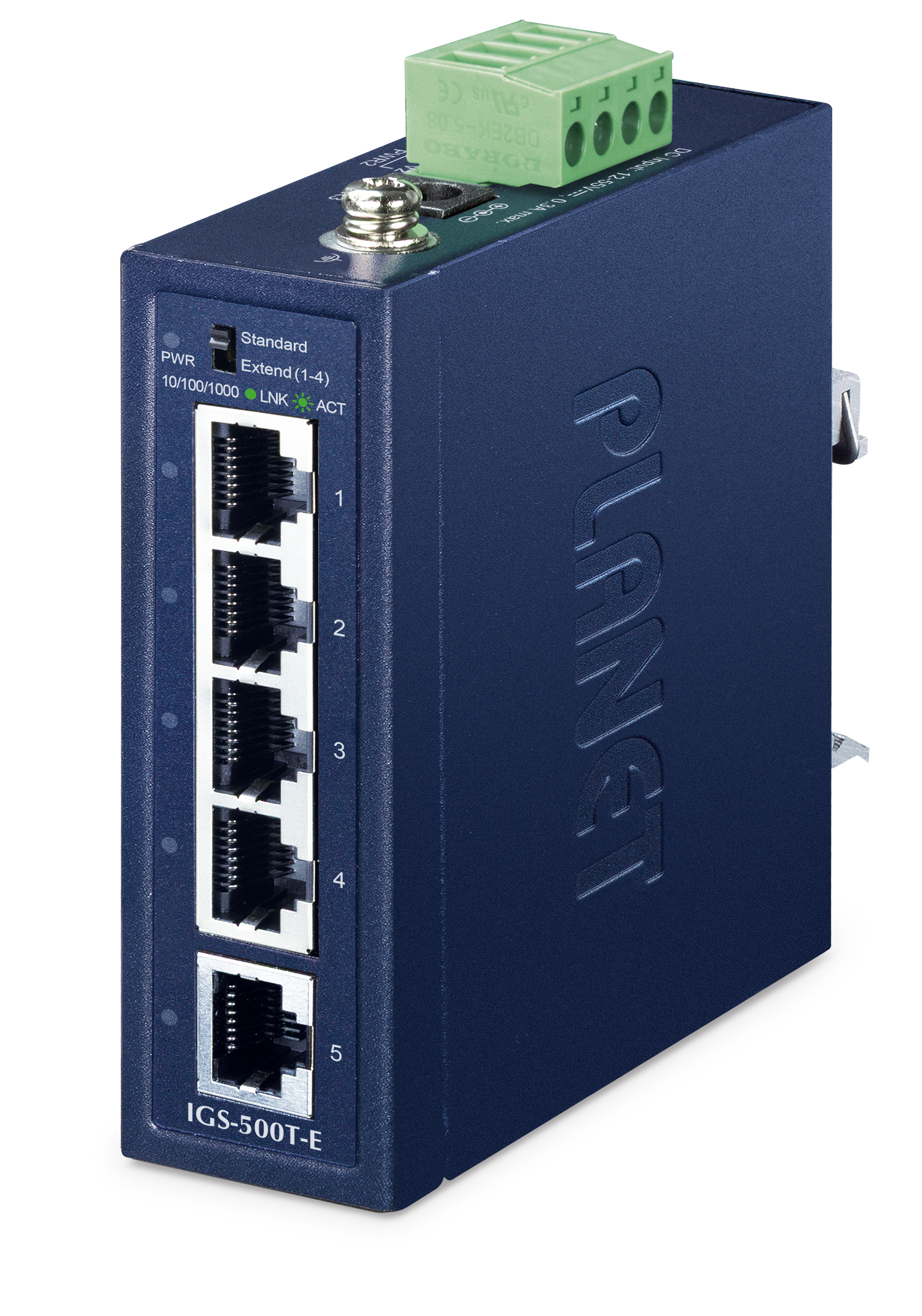 PLANET Industrial 5-Port 1000T Compact Switch IGS-500T-E PLANET Industrial 5-Port 1000T Compact Switch IGS-500T-E