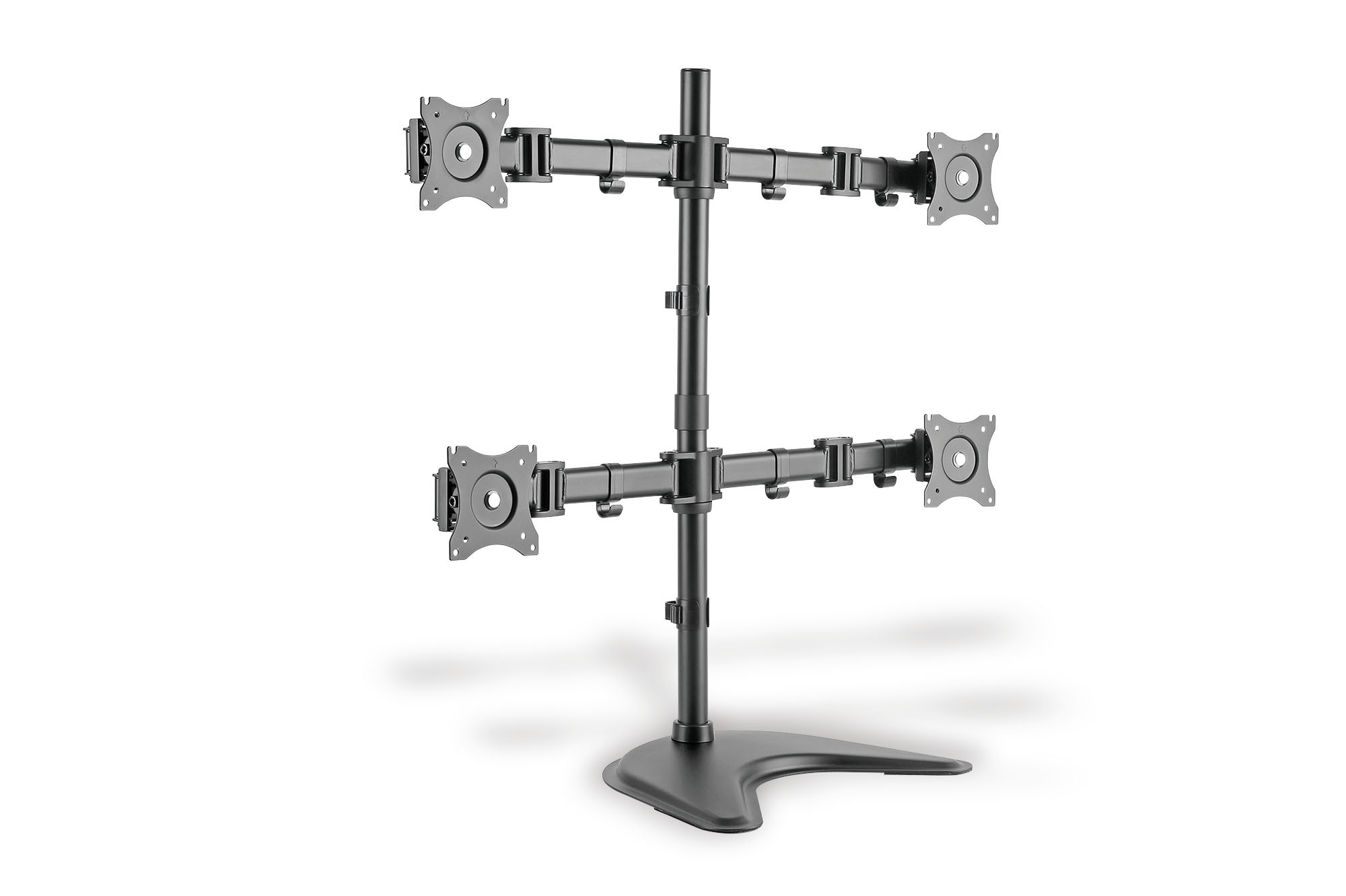 DIGITUS Tischfuss 15"-27" 4TFT 1Gelenk schwarz Max.4x8KG
