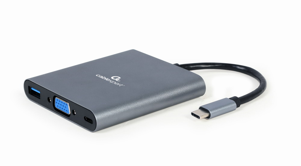 gembird USB Typ-C 6-in-1 Kombi Adapter spacegrau gembird USB Typ-C 6-in-1 Kombi Adapter spacegrau