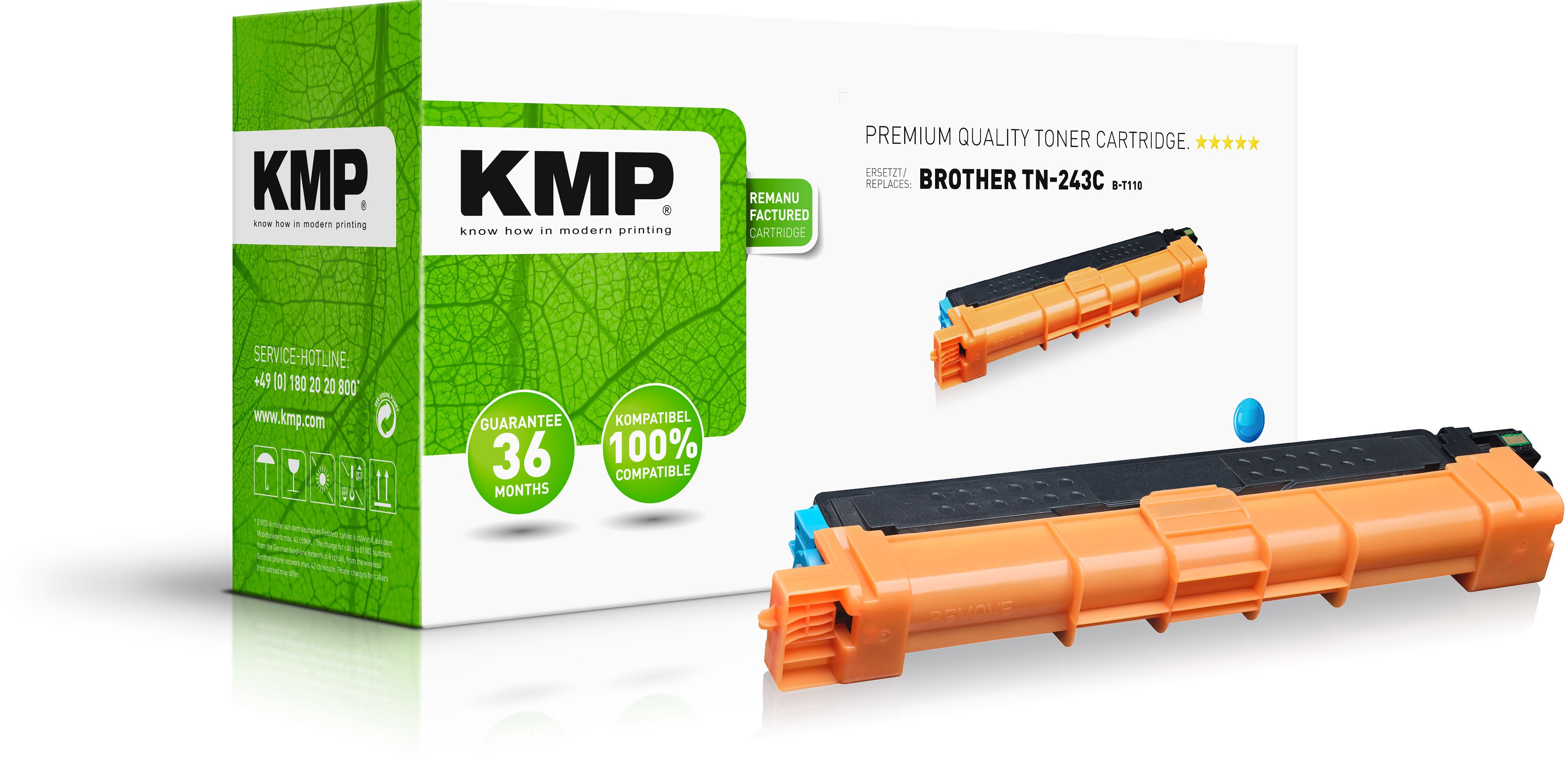 KMP Toner Brother TN243C 1000S cyan remanufactured