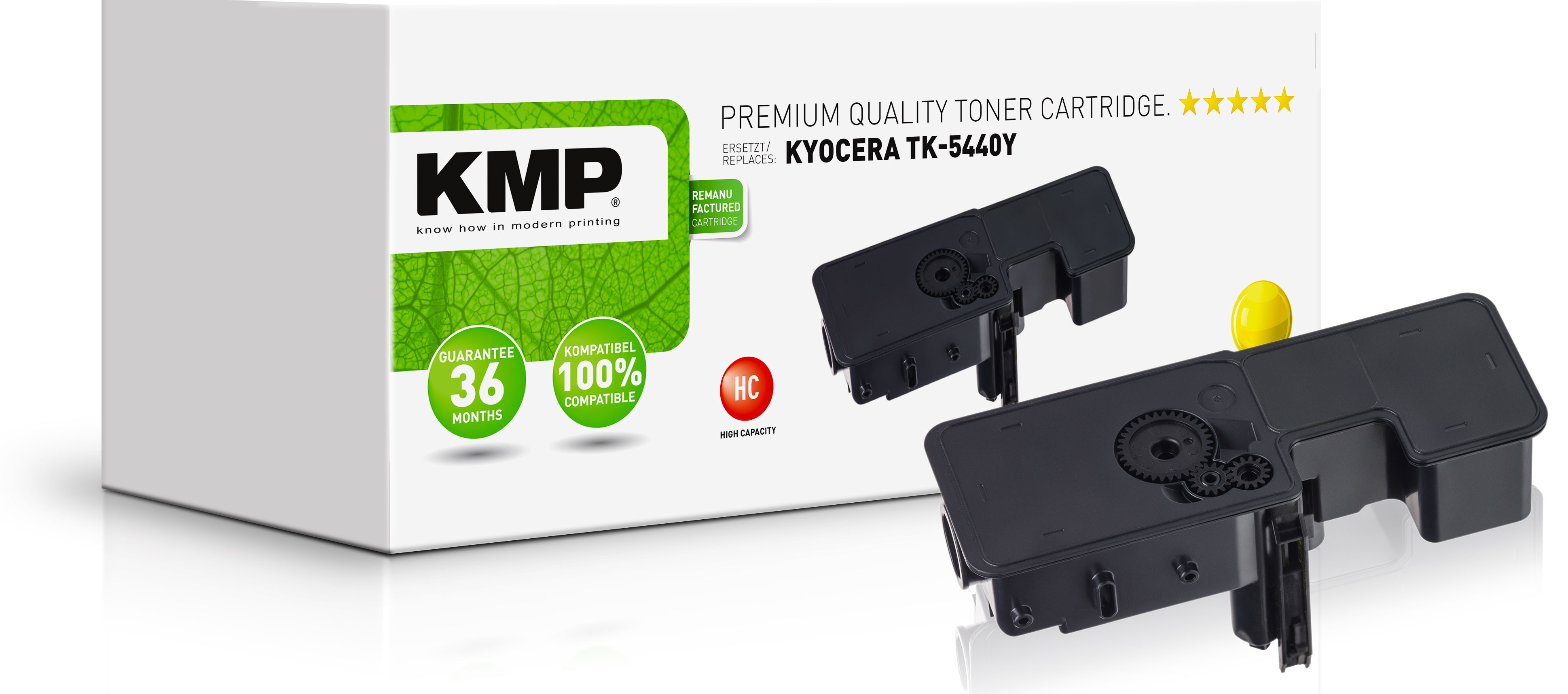 KMP Toner Kyocera TK-5440Y PA2100/&shy;MA2100 Serie yellow remanufact