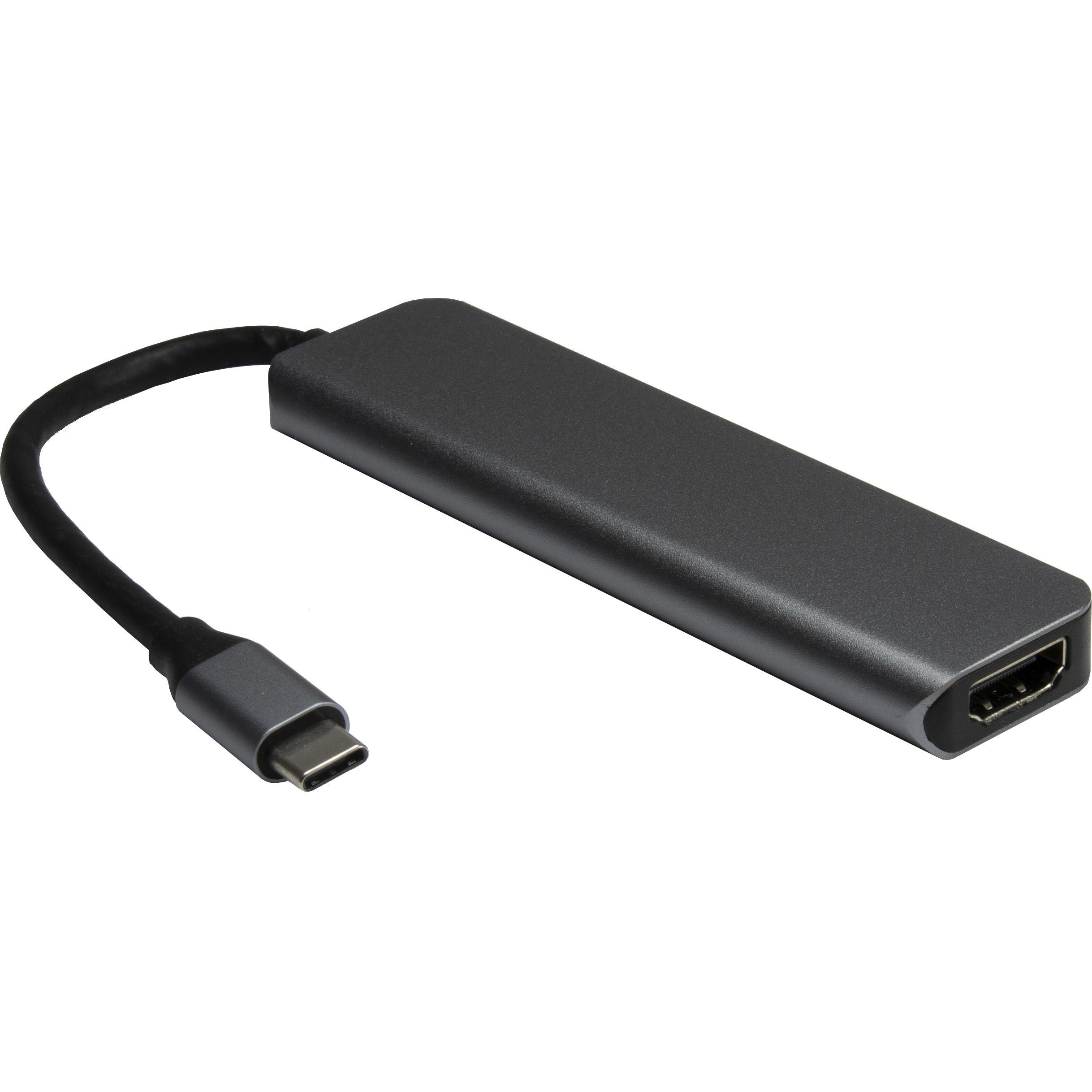 Inter-Tech Adapter Argus H-469-01 5in1 USB-C,HDMI 4K,PD100W Inter-Tech Adapter Argus H-469-01 5in1 USB-C,HDMI 4K,PD100W