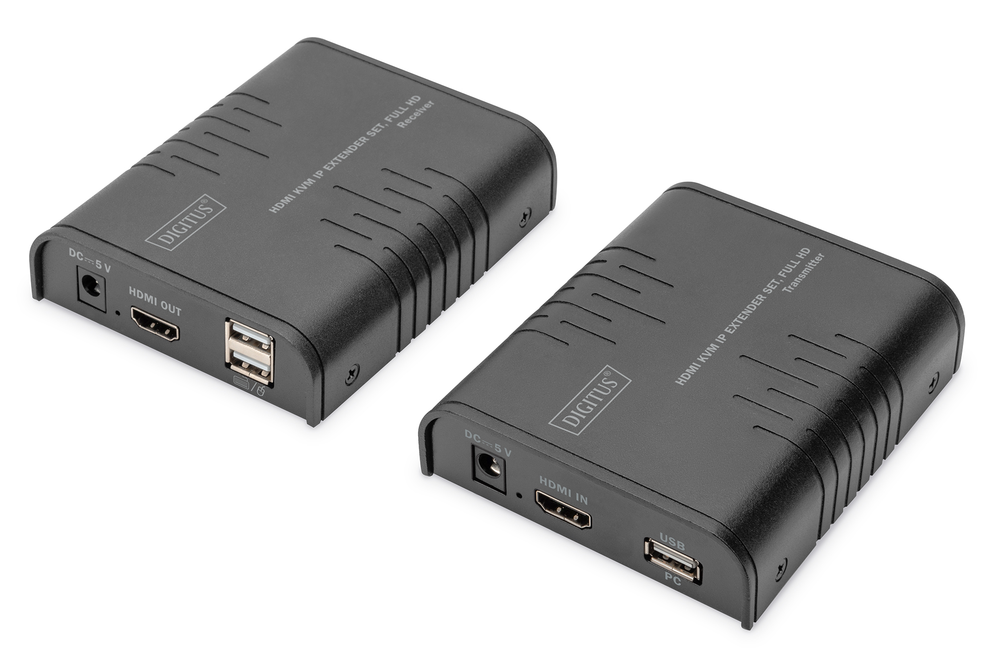 DIGITUS HDMI KVM IP Extender Set Cat5e bis 120m 1080p/&shy;60Hz