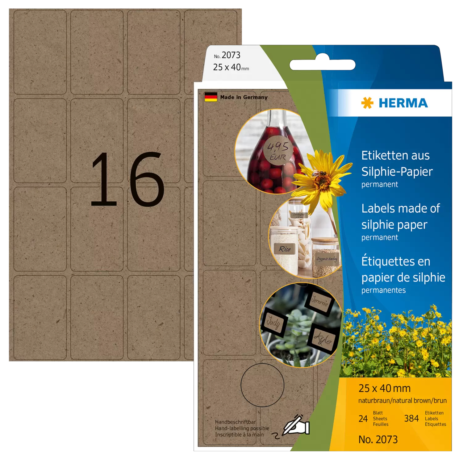 HERMA Büropackung Vielzwecketiketten Silphie 25x40mm