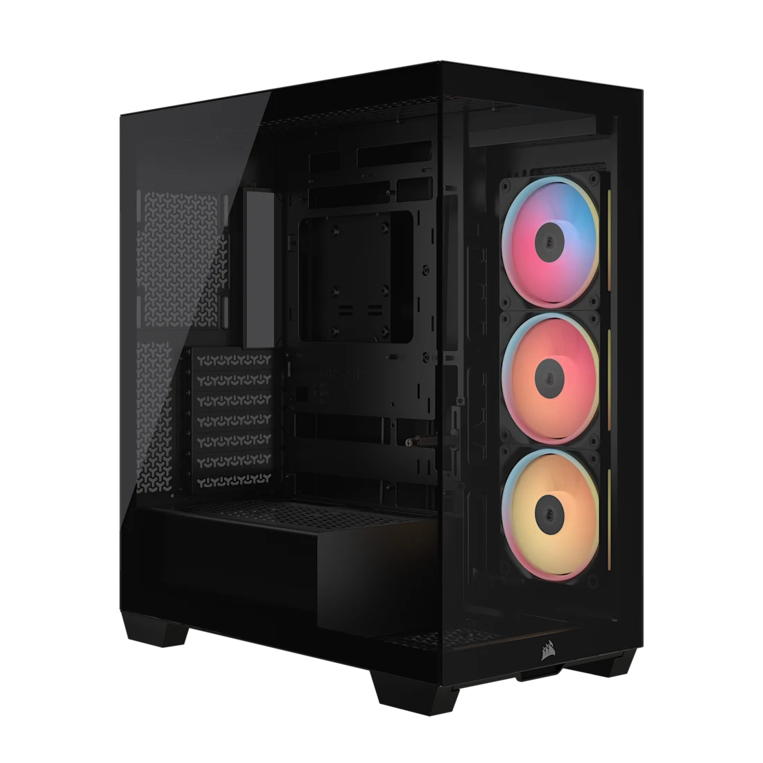 CORSAIR Geh Midi 3500X LXR LINK (Tempered Glass) Black