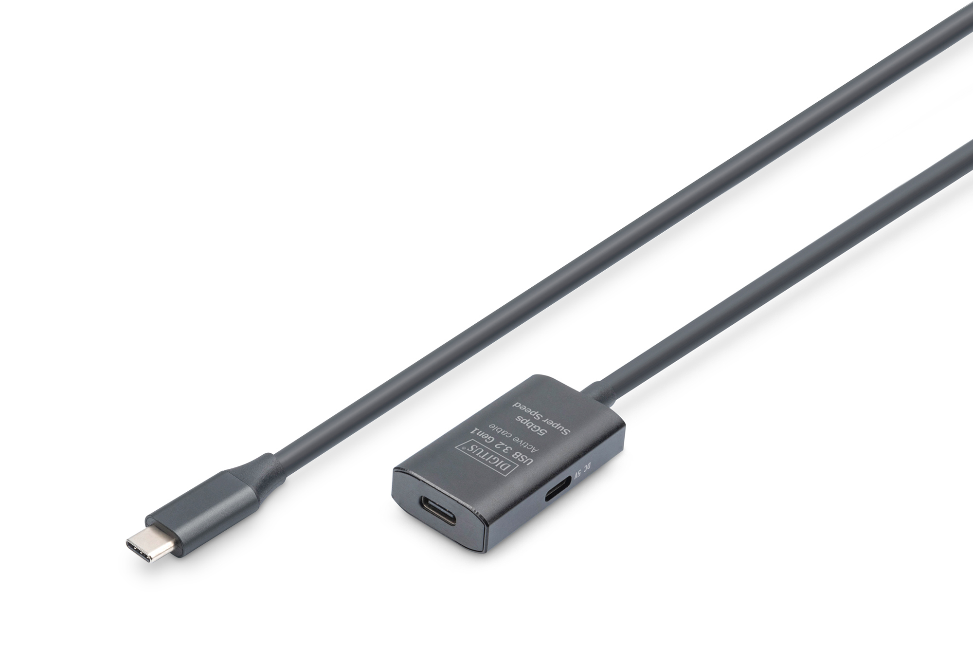 DIGITUS Verlängerungskabel USB-C->USB-C St./&shy;Bu. 5G 5,00m