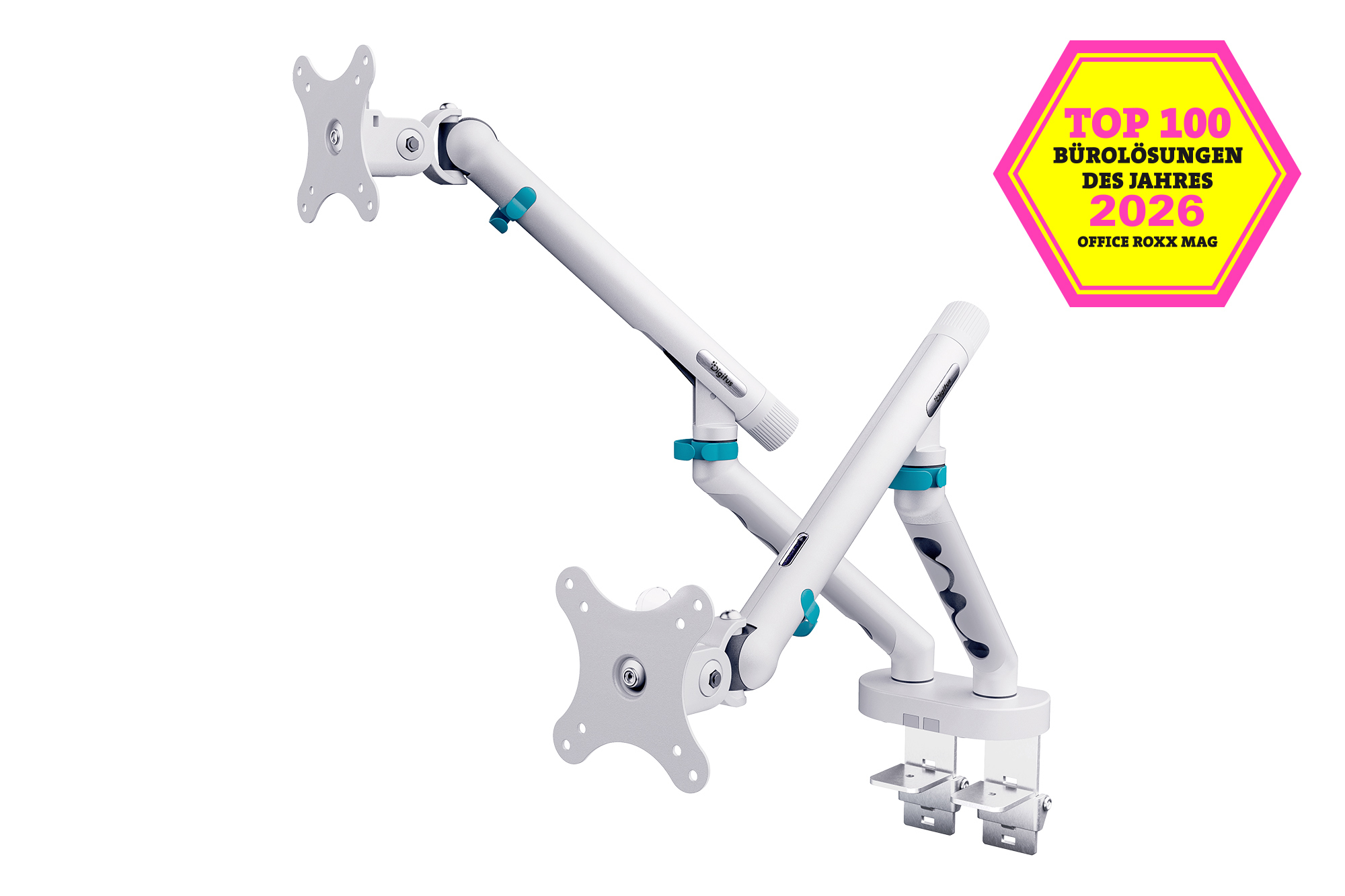 DIGITUS TIS 35" 2TFT 2Gelenke Feder schwarz Max.2x10KG Dual