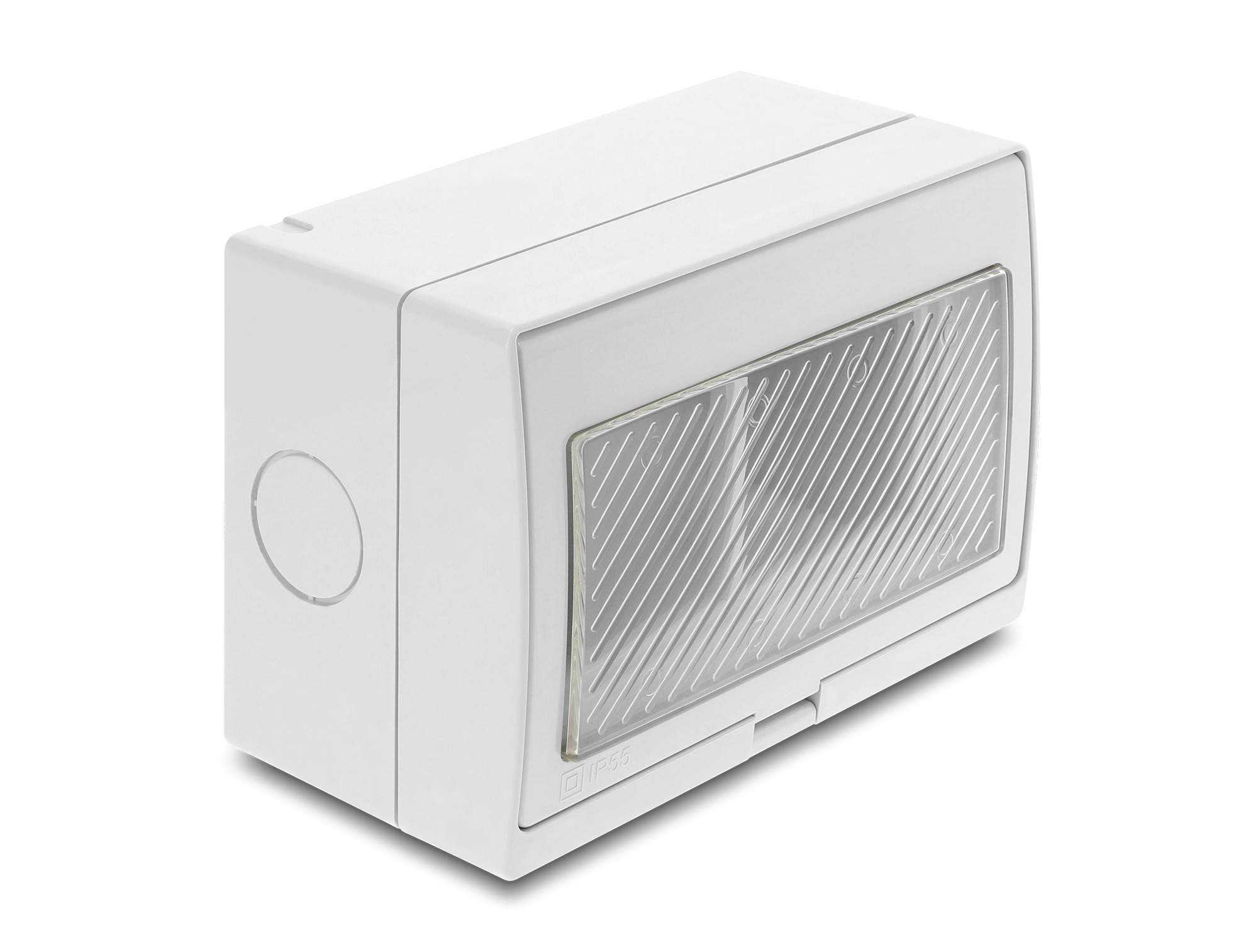 DELOCK Easy 45 Aufputzgehäuse IP55 wasserfest 4 Port