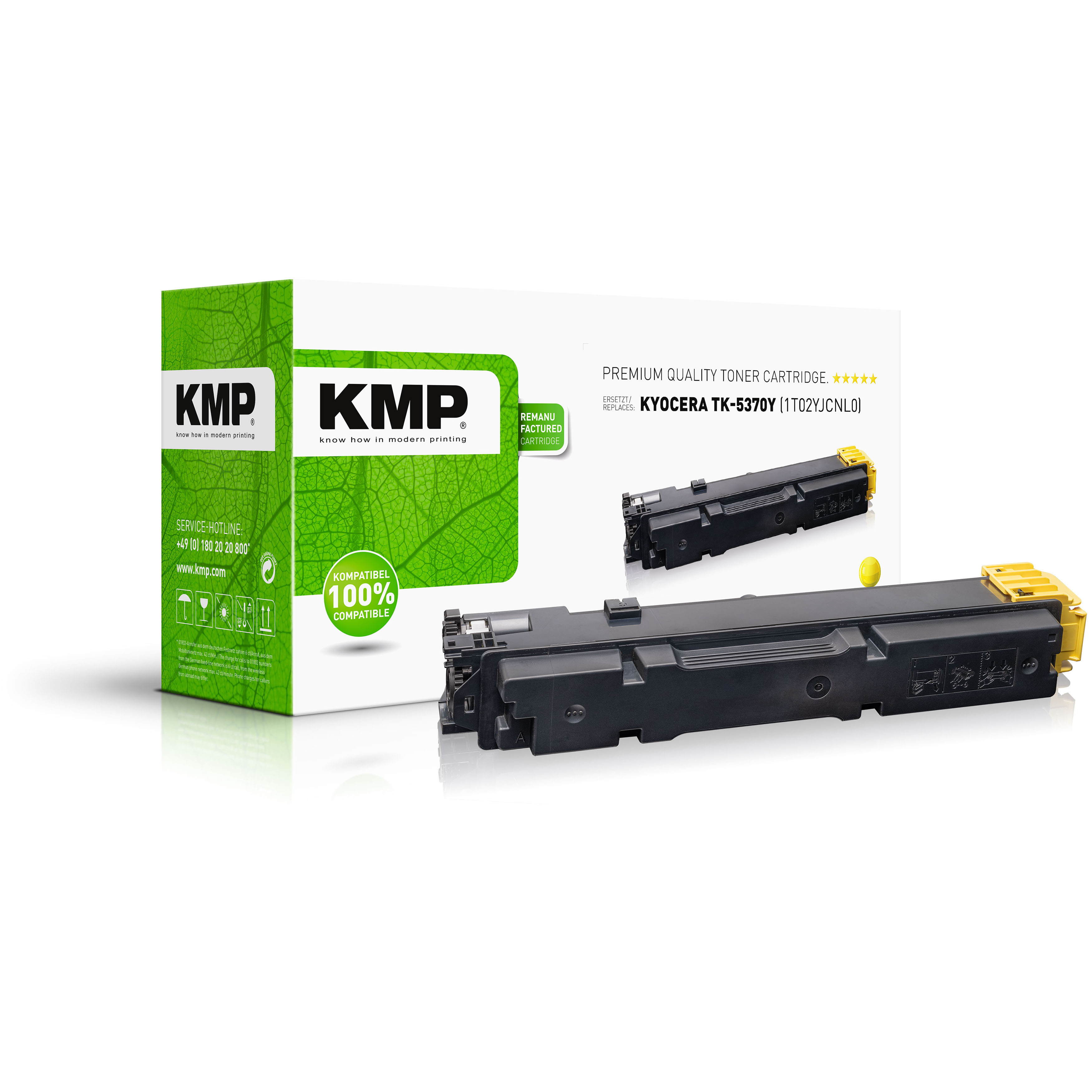 KMP Toner Kyocera TK-5370Y PA3500/­MA3500 Serie yellow 5000 S rem KMP Toner Kyocera TK-5370Y PA3500/­MA3500 Serie yellow 5000 S rem