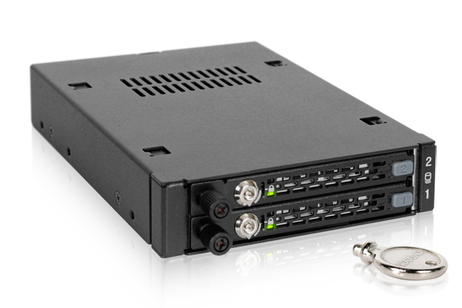 We-Ra. IcyDock 2x6,3cm SATAI-III/­SAS HDD&SSD in 1x3,5" Metal We-Ra. IcyDock 2x6,3cm SATAI-III/­SAS HDD&SSD in 1x3,5" Metal