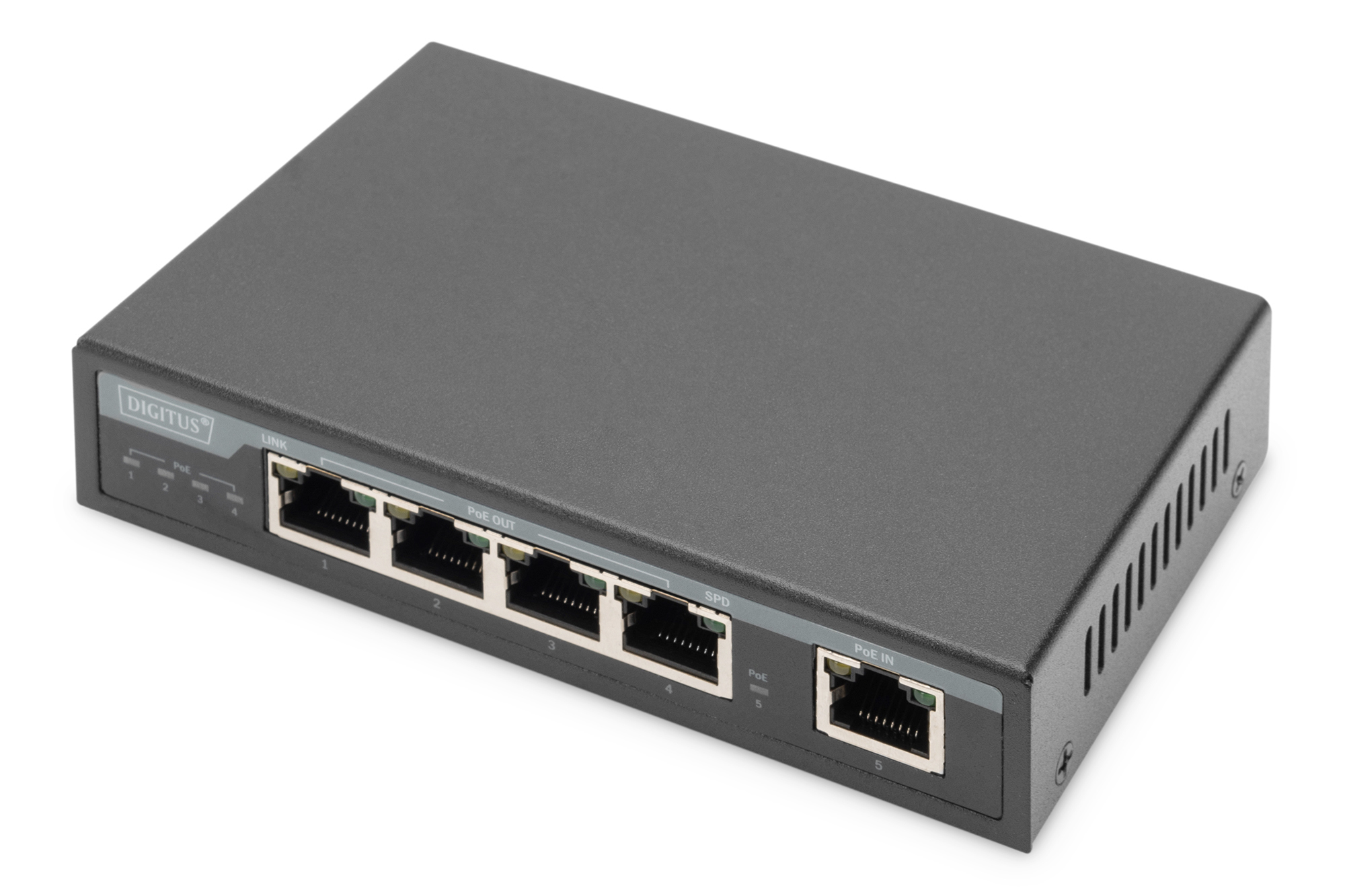 DIGITUS POE Extender 4PPoE 4-Port 85W 100m Verlängerung schw DIGITUS POE Extender 4PPoE 4-Port 85W 100m Verlängerung schw