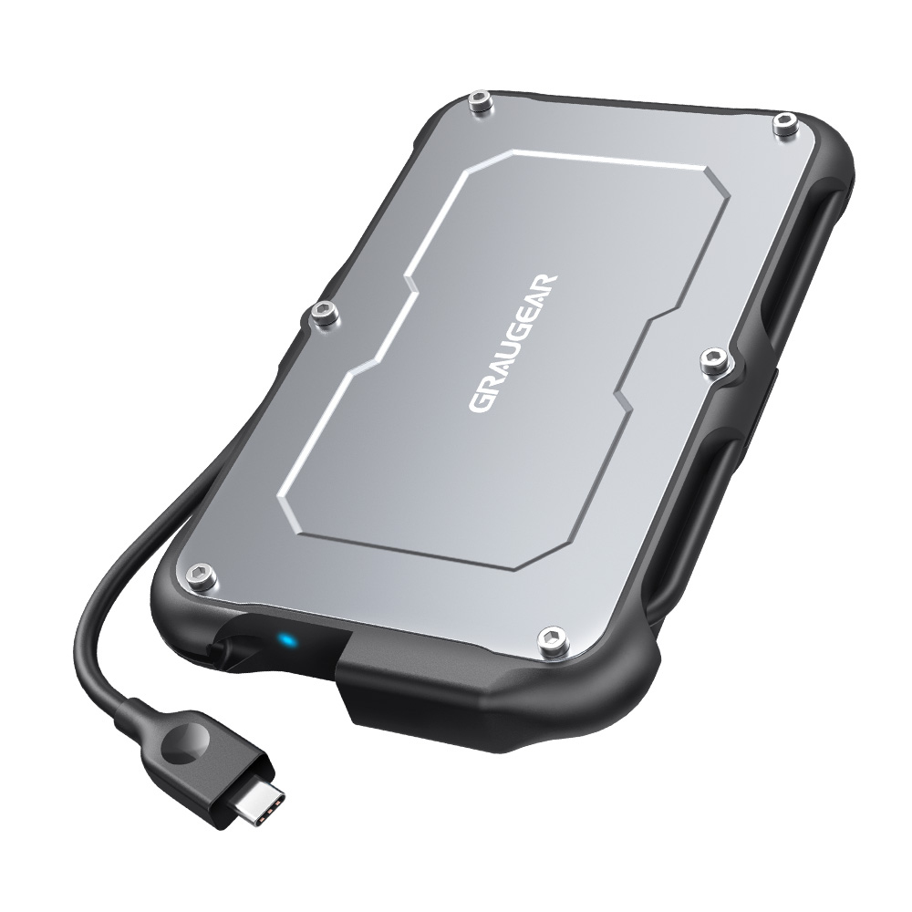 GRAUGEAR externes Festpl.Gehäuse 2,5"HDD/&shy;SSD USB 3.2 Spritzs