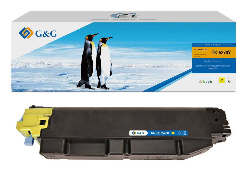 G&G Toner kompatibel mit Kyocera TK-5270Y