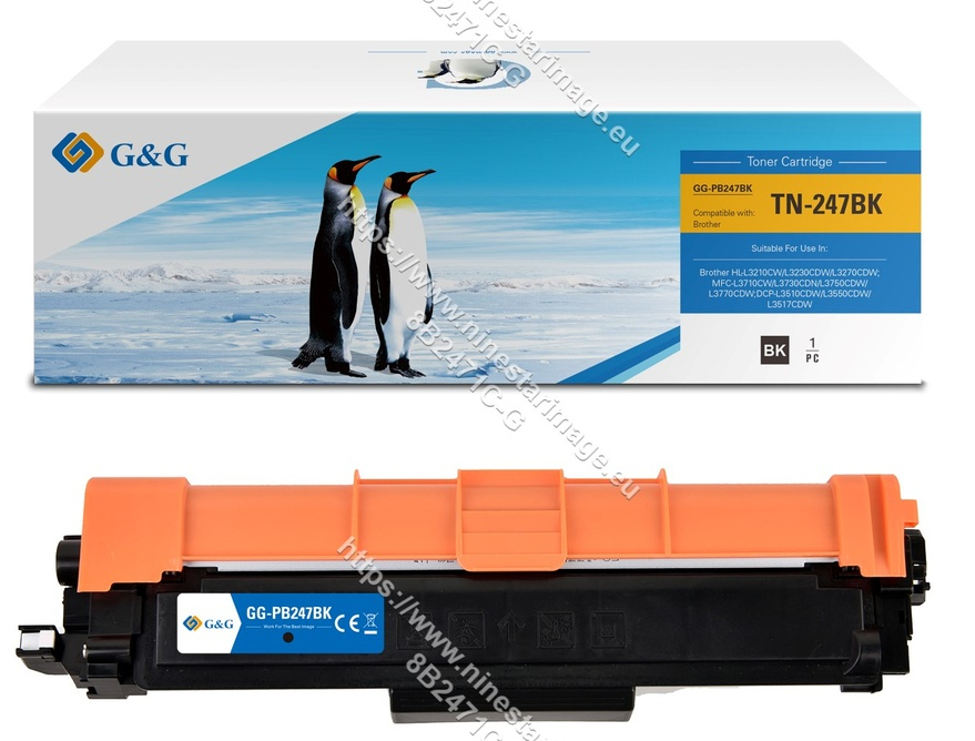 G&G Toner kompatibel mit Brother TN-247BK