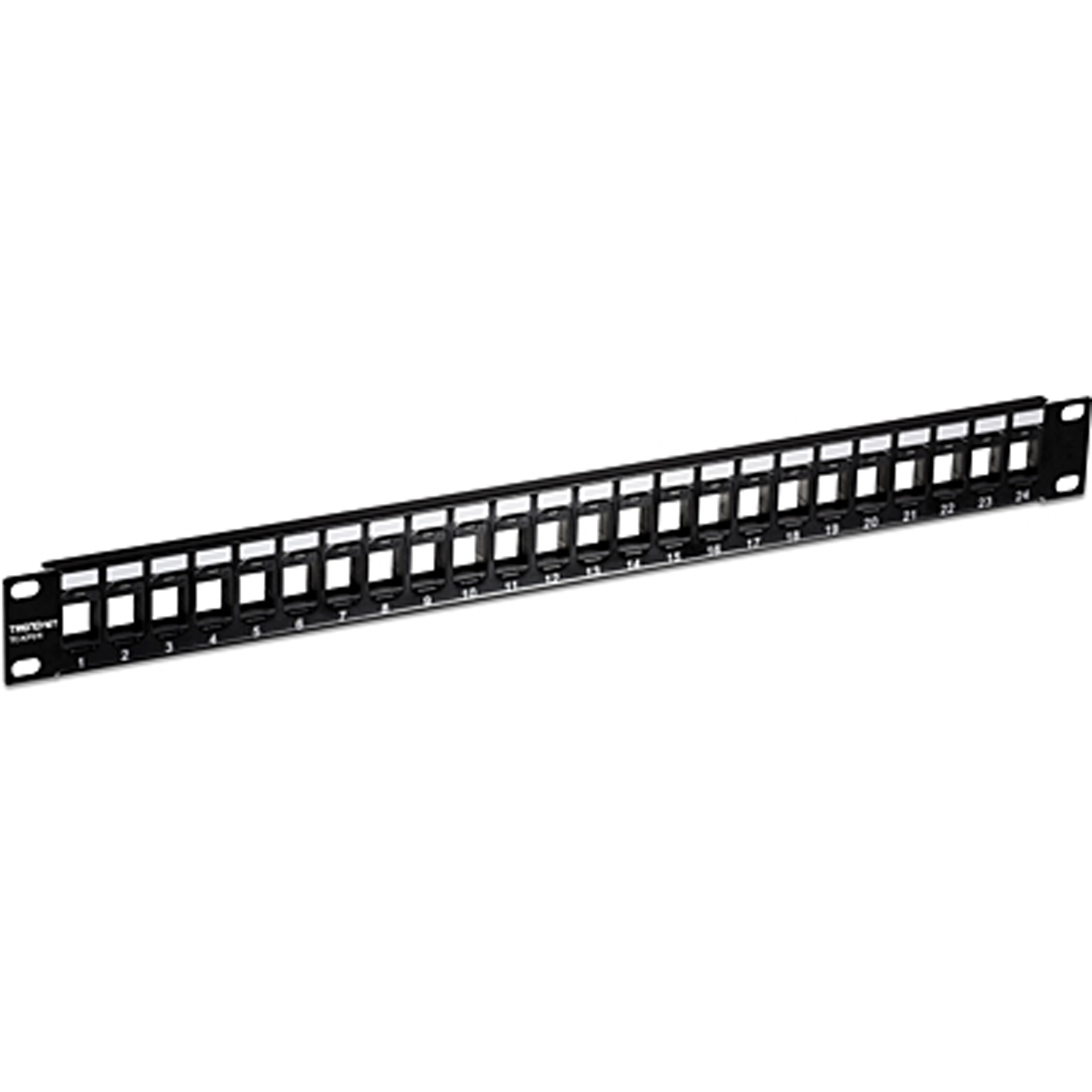 TRENDnet Patchpanel 24-Port leer, abgew Keystone 2Stk 19" 1U