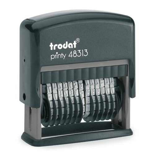 trodat Ziffernstempel Printy schw+Kissen schw 48313 trodat Ziffernstempel Printy schw+Kissen schw 48313