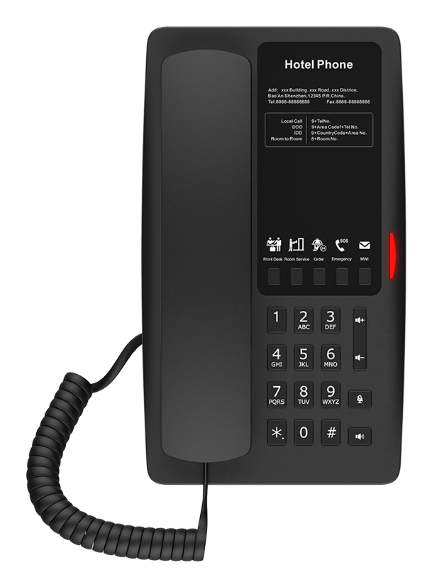 Fanvil Hoteltelefon H4 Black Fanvil Hoteltelefon H4 Black