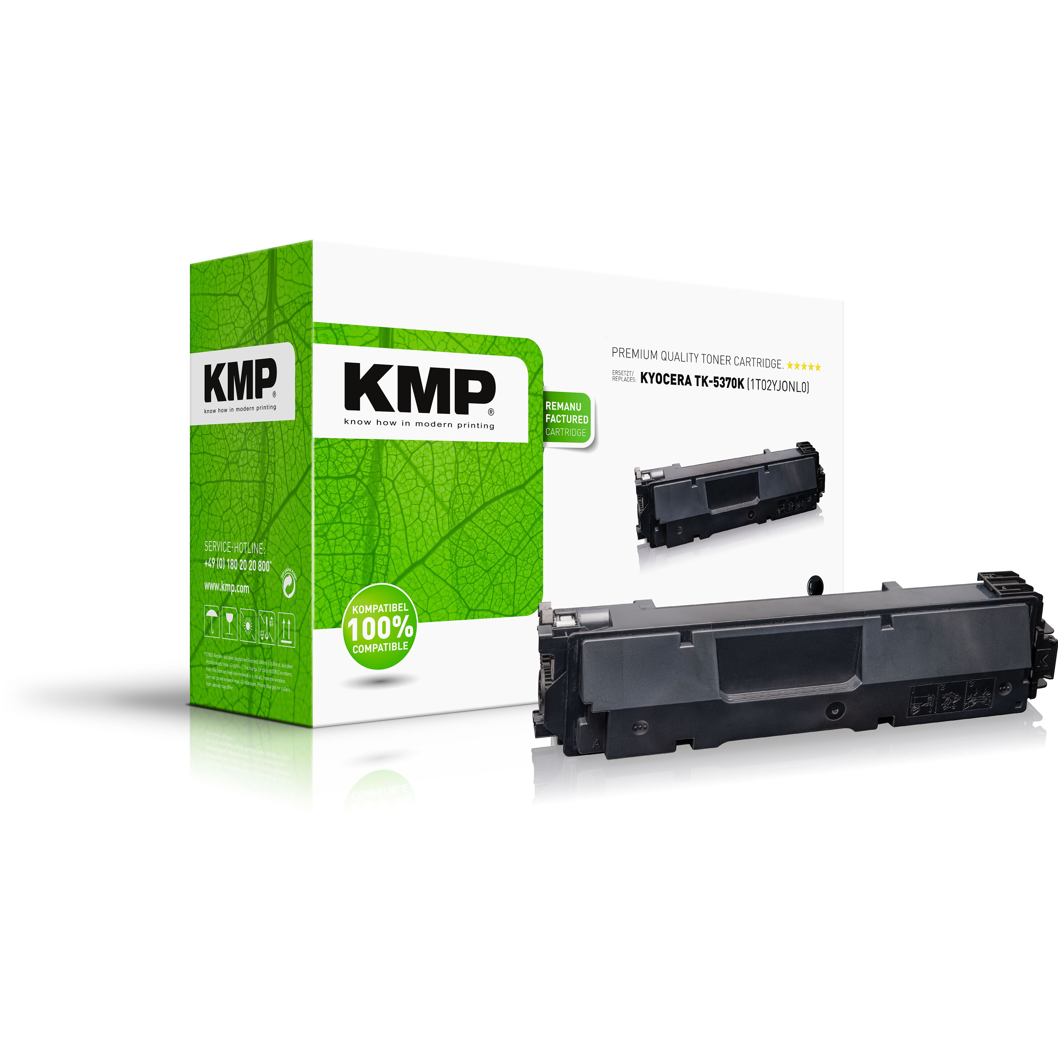 KMP Toner Kyocera TK-5370B PA3500/&shy;MA3500 Serie black 7000 S. rem