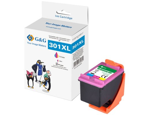 G&G Tintenpatrone kompatibel HP 301XL/&shy; CC564EE XL-Color