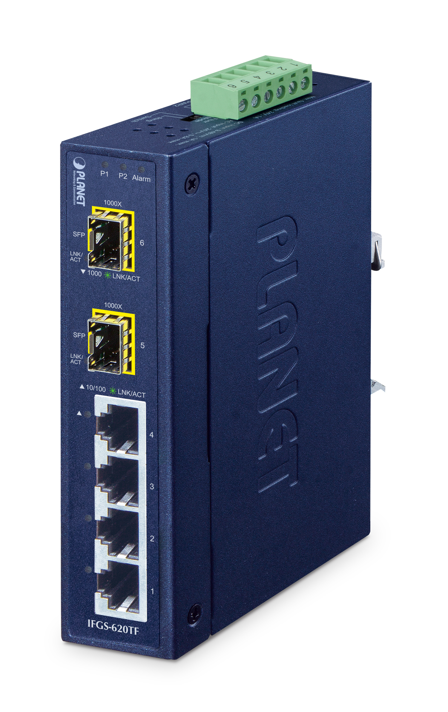 PLANET Industrial 4-Port Ring Ethernet Switch IFGS-620TF