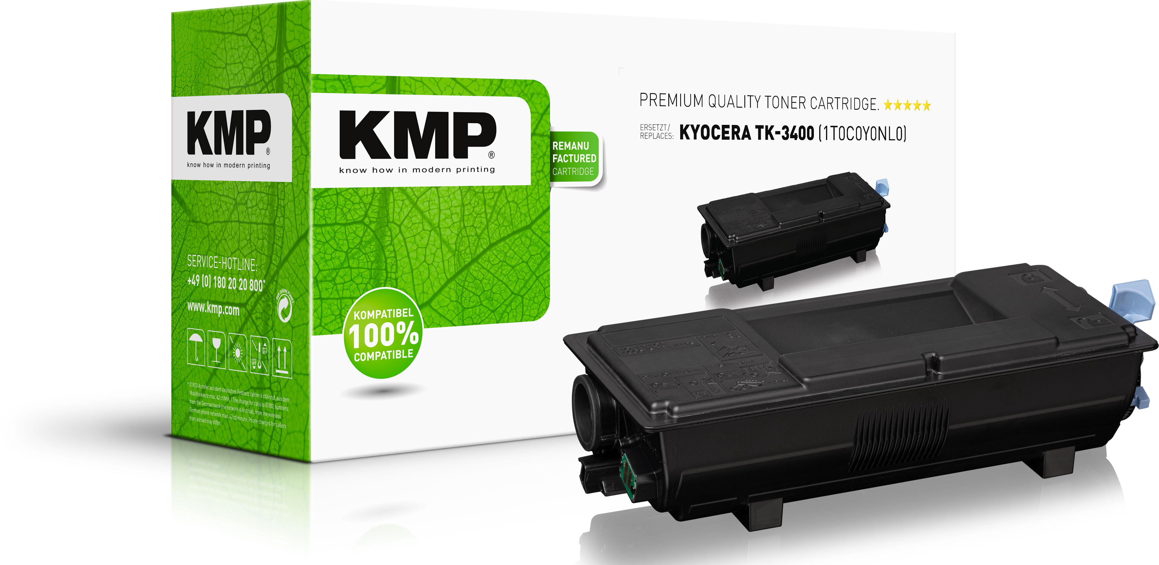 KMP Toner Kyocera TK3400 (1T0C0Y0NL0) black 12500 S.