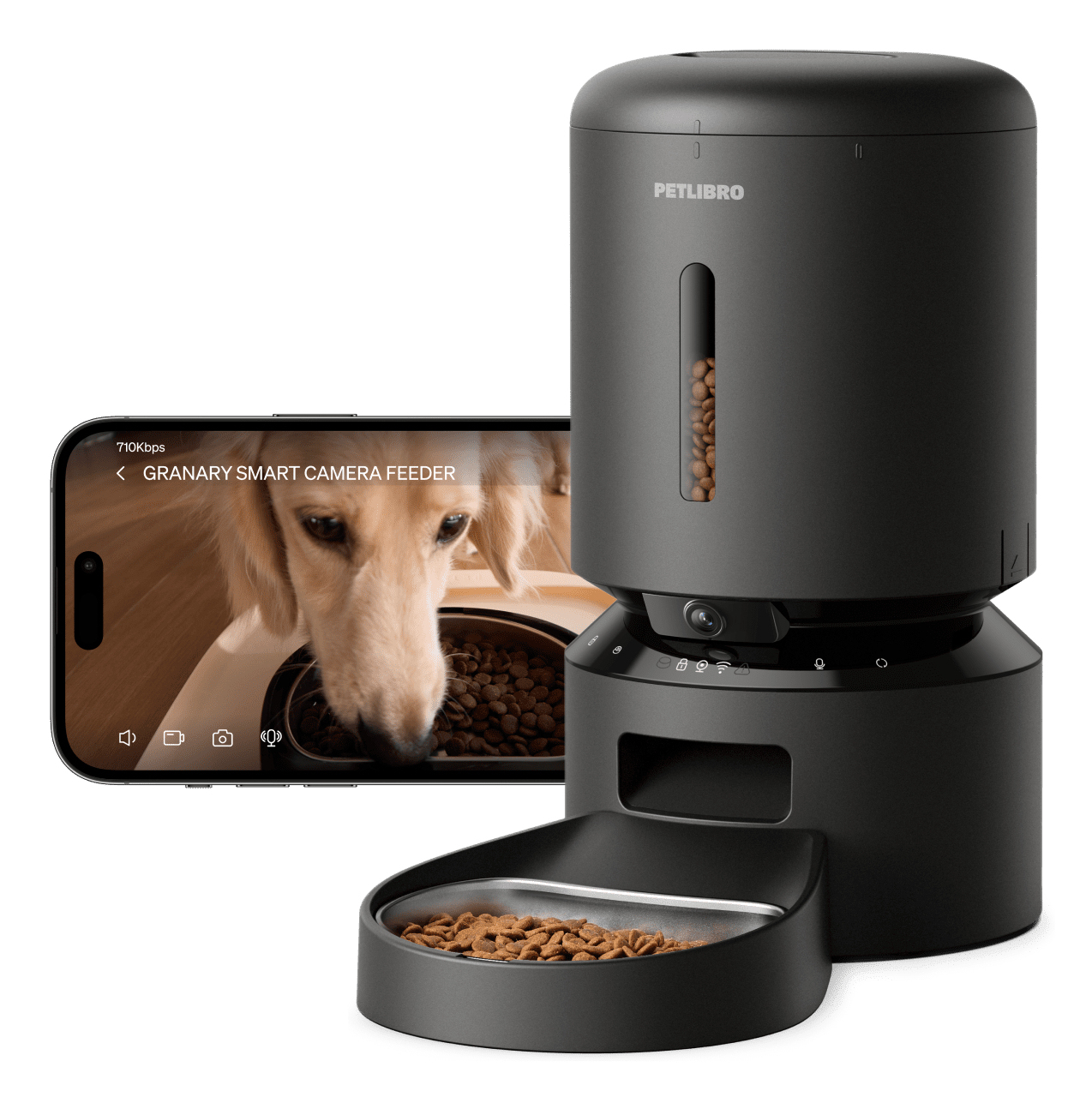 PETLIBRO GRANARY CAMERA MONITORING FEEDER BLACK PETLIBRO GRANARY CAMERA MONITORING FEEDER BLACK