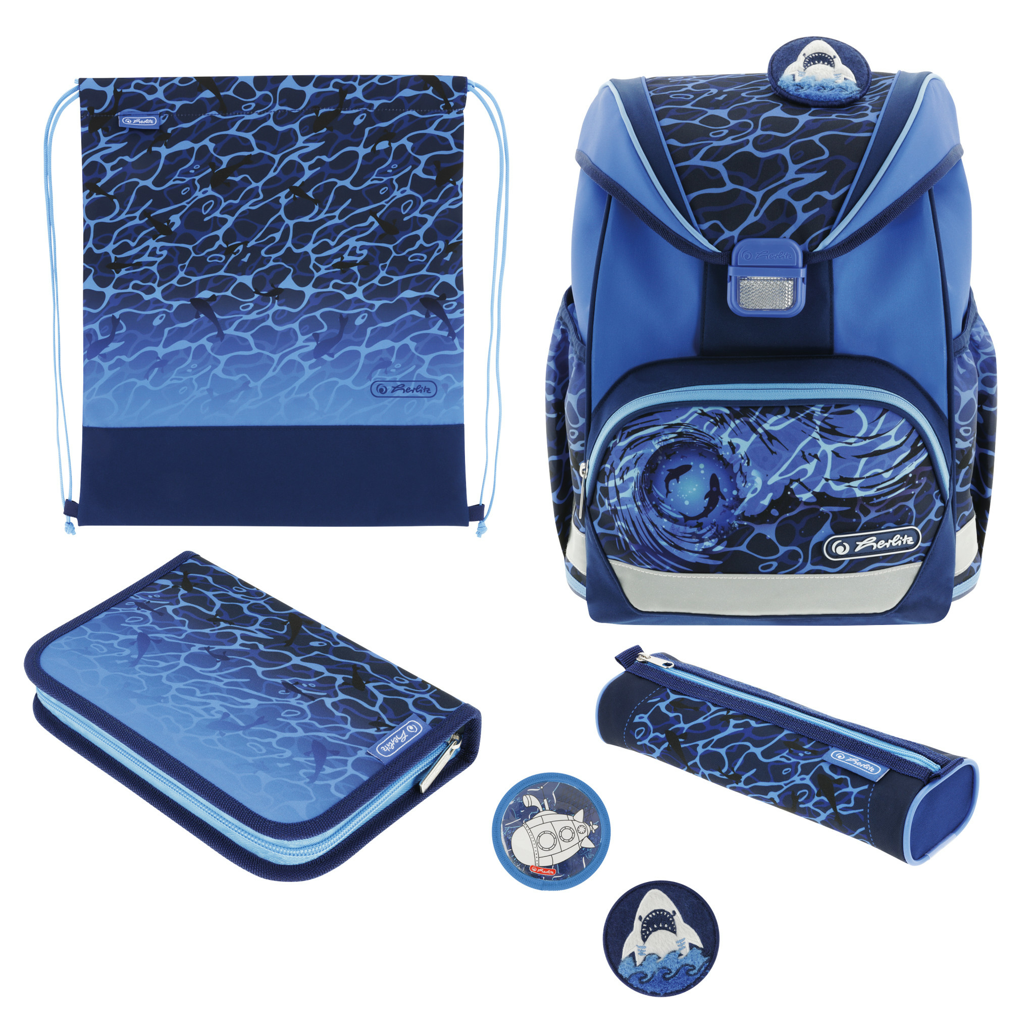 Herlitz Schulranzen UltraLight Plus Blue Shark Herlitz Schulranzen UltraLight Plus Blue Shark