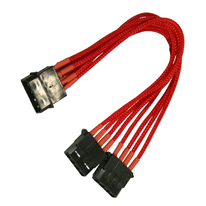 Kabel Nanoxia 4-Pin Y-Kabel, 20 cm, Single, rot Kabel Nanoxia 4-Pin Y-Kabel, 20 cm, Single, rot