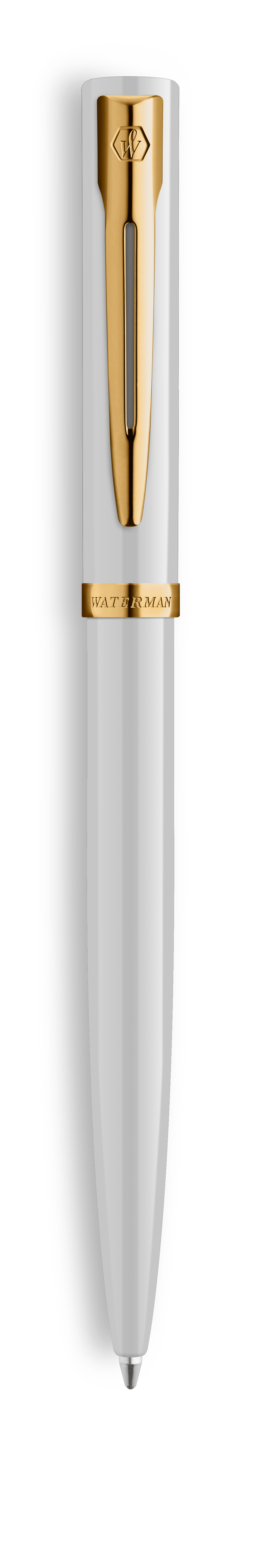 WATERMAN Kugelschreiber IMPRESSION weißer Lack CT M Blau Geschen