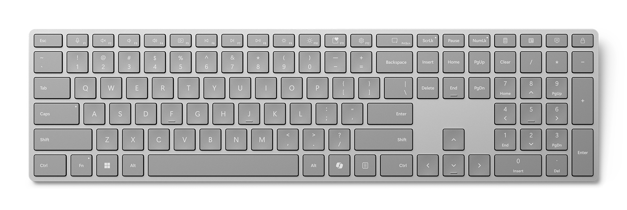 Microsoft Surface Keyboard Bluetooth AT/&shy;DE Gray