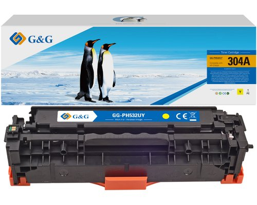 G&G Toner kompatibel mit HP 304A/­ HP CC532A/­ G&G Toner kompatibel mit HP 304A/­ HP CC532A/­