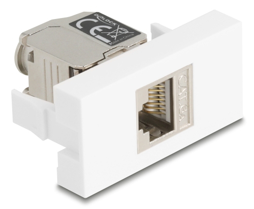 DELOCK Easy 45 Modul RJ45 Buchse zu LSA Cat.6A mit LED