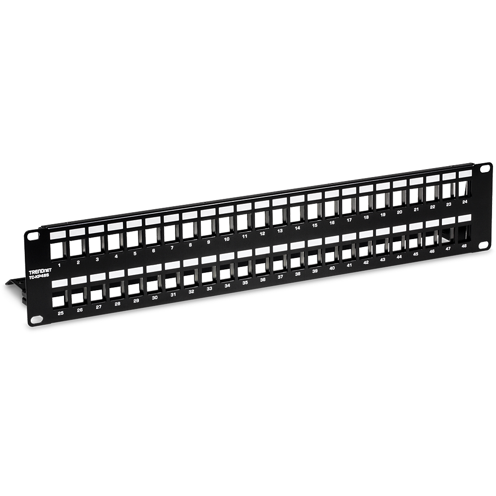 TRENDnet Patchpanel 48-Port leer Keystone geschirmt 19" 2U