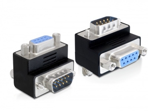 DELOCK Adapter D-Sub9 -> D-Sub9 St/&shy;Bu 270° Winkel
