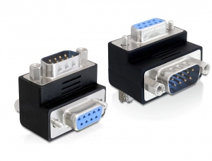 DELOCK Adapter D-Sub9 -> D-Sub9 St/&shy;Bu 90° Winkel