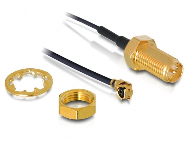 DELOCK HF Kabel I-PEX -> RP-SMA St/&shy;Bu 0.20m