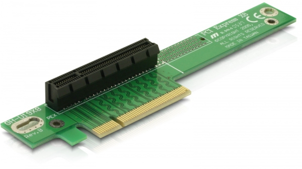 DELOCK Riser Card PCIe x8 -> x8 90° Winkel
