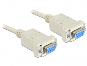DELOCK Nullmodemkabel D-Sub9 -> D-Sub9 Bu/&shy;Bu 3.00m