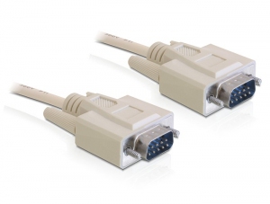 DELOCK Seriell Kabel D-Sub 9 Stecker zu Stecker 3m