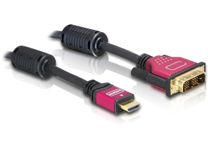 DELOCK HDMI zu DVI 24+1 Kabel bidirektional 2 m
