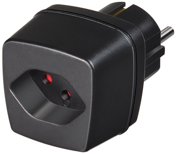 Brennenstuhl Adapter Travel  Stecksystem DE/&shy;Aufsatz CH