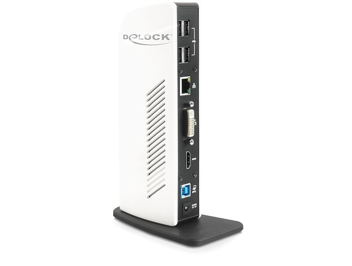 DELOCK Portreplikator USB3.0 -> USB/&shy;RJ45/&shy;HDMI/&shy;DVI/&shy;Audio