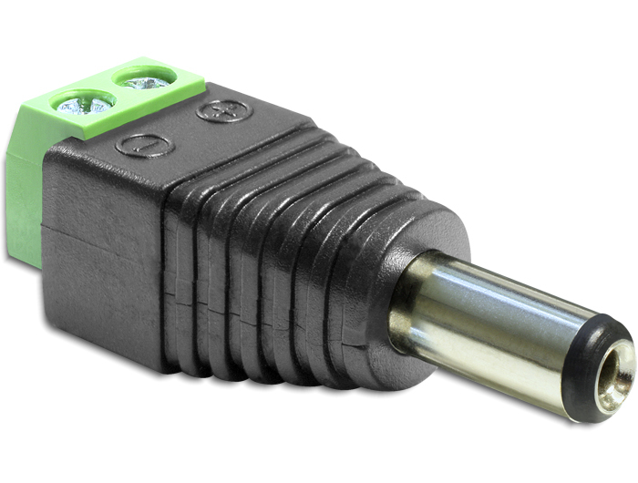 DELOCK Adapter Terminalblock 2pin -> DC 2,5 x 5,5mm St