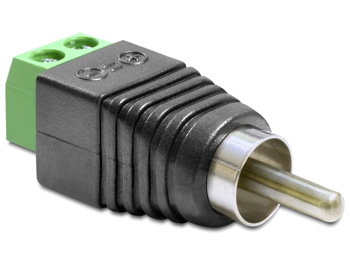 DELOCK Adapter Terminalblock 2Pin -> Cinch Stecker