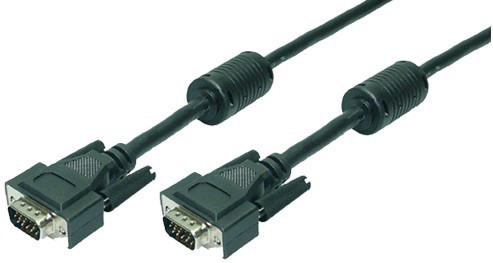 LogiLink VGA Cable 2xST black 2x Ferrit Core 20M