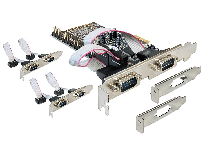 DELOCK PCI Express Card 6x D-Sub9 RS-232 ext
