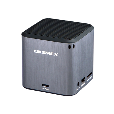 Lasmex S-01    Portabler Player,USB,SD,Silber