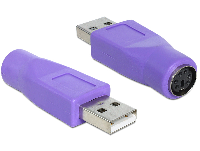 DELOCK USB Adapter USB A -> PS/­2 St/­Bu DELOCK USB Adapter USB A -> PS/­2 St/­Bu