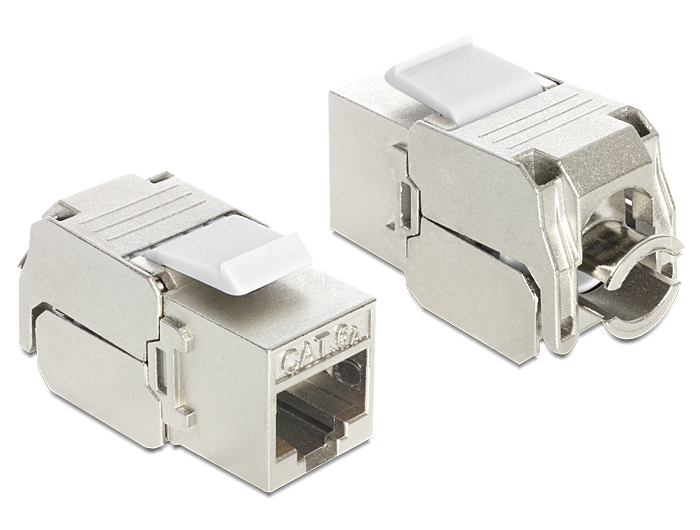 DELOCK Keystone RJ45 Cat6a Buchse (8P/&shy;8C)